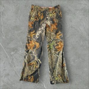 Mossy Oak Pants Womens Small Brown Camouflage Hunting Cargo Twill Utility Baggy
